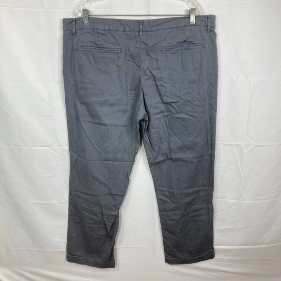 Grayers Pants‎ Mens Sz 40 Gray Cotton Linen Chino Stretch Straight Leg - Picture 3 of 11